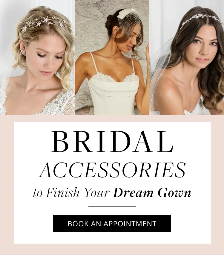 Models wearing Bridal Accessories, mobile banner